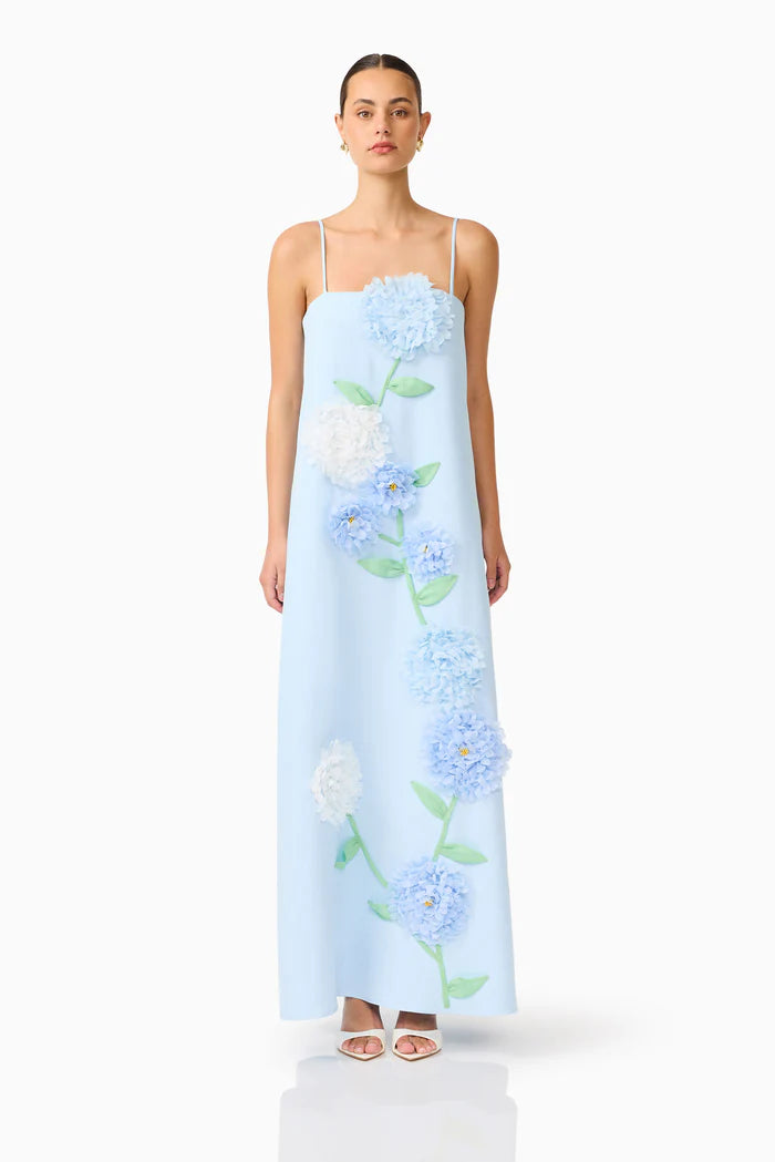 3D floral appliqué. perfect for weddings, resort events, and special occasions. Bold, artistic statement style.