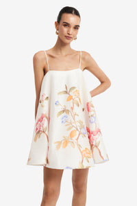 Floral Strapless Slip Mini Dress