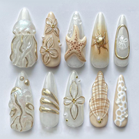 Luxury Pearl Ocean Press-On Nails