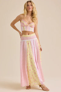 Pink Floral Patchwork Set