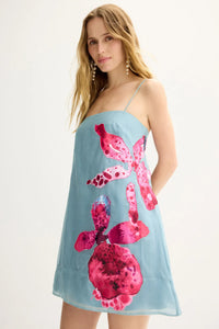 Artistic Floral Mini Dress