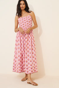 Vacation Muse Ikat Midi Dress