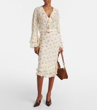 Romantic Ruffled Floral Co-ord Set