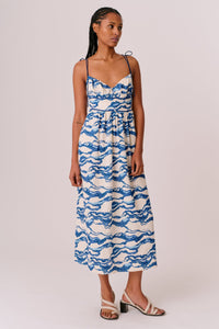 Coastal Motif Midi Dress