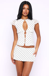 Retro Polka-Dot Keyhole Co-ord Set