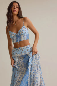 Azure Bohemian Flower Set