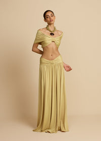 Modern Goddess Knot-Detail Maxi Set
