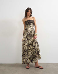 Wild-At-Heart Animal Print Resort Maxi Dress