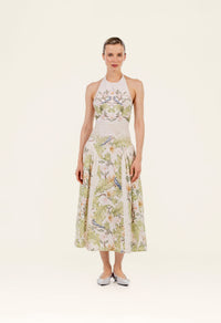 Signature Garden Print Мidi Dress