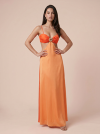 Ethereal Sunset Resort Slip Maxi Dress