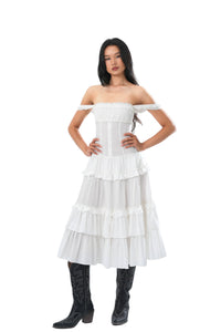 Chic Vacation Convertible Strapless Maxi Dress